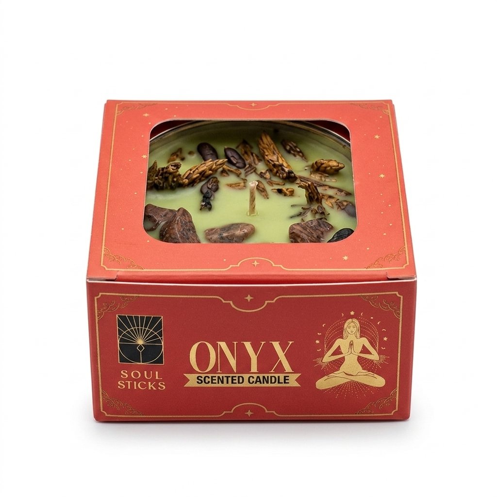 [14681] Onyx Crystal Smudge Candle