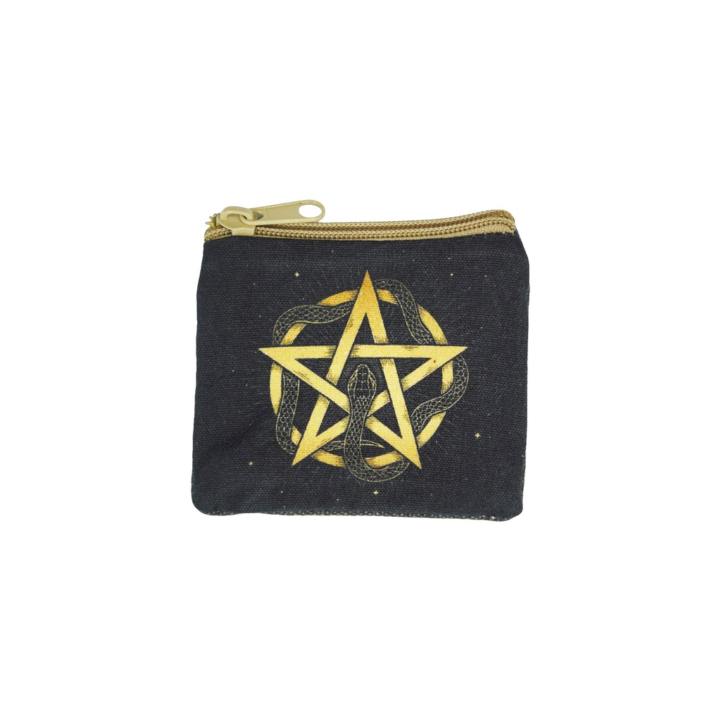 [14718] Pentacle Coin Purse – 3.5" x 4"