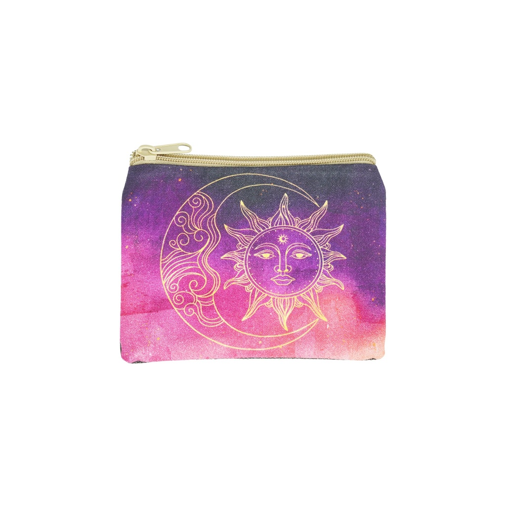 [14733] Sun Moon Cosmetic Purse – 6" x 4.5"