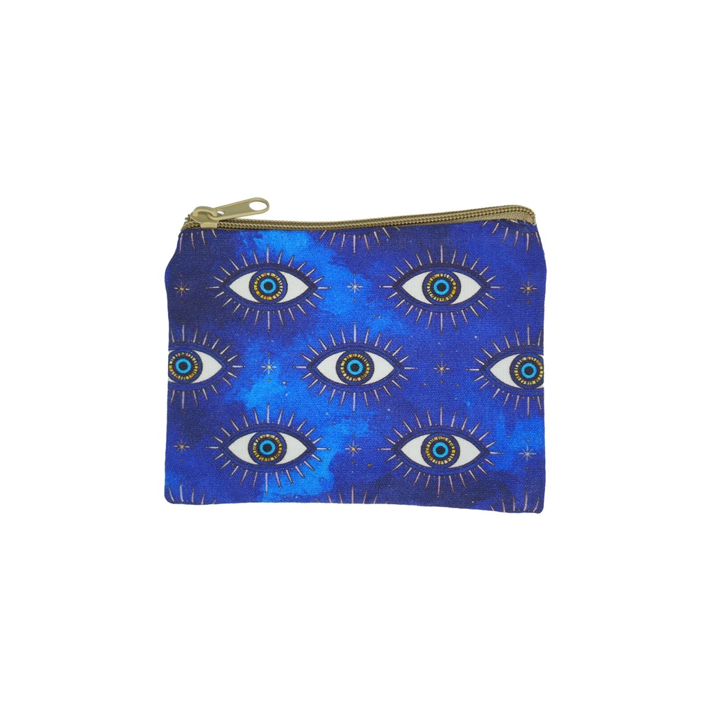 [14736] Evil Eye Cosmetic Purse – 6" x 4.5"