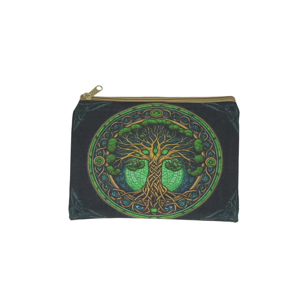 [14744] Tree of Life Cosmetic Purse – 8.5" x 6"