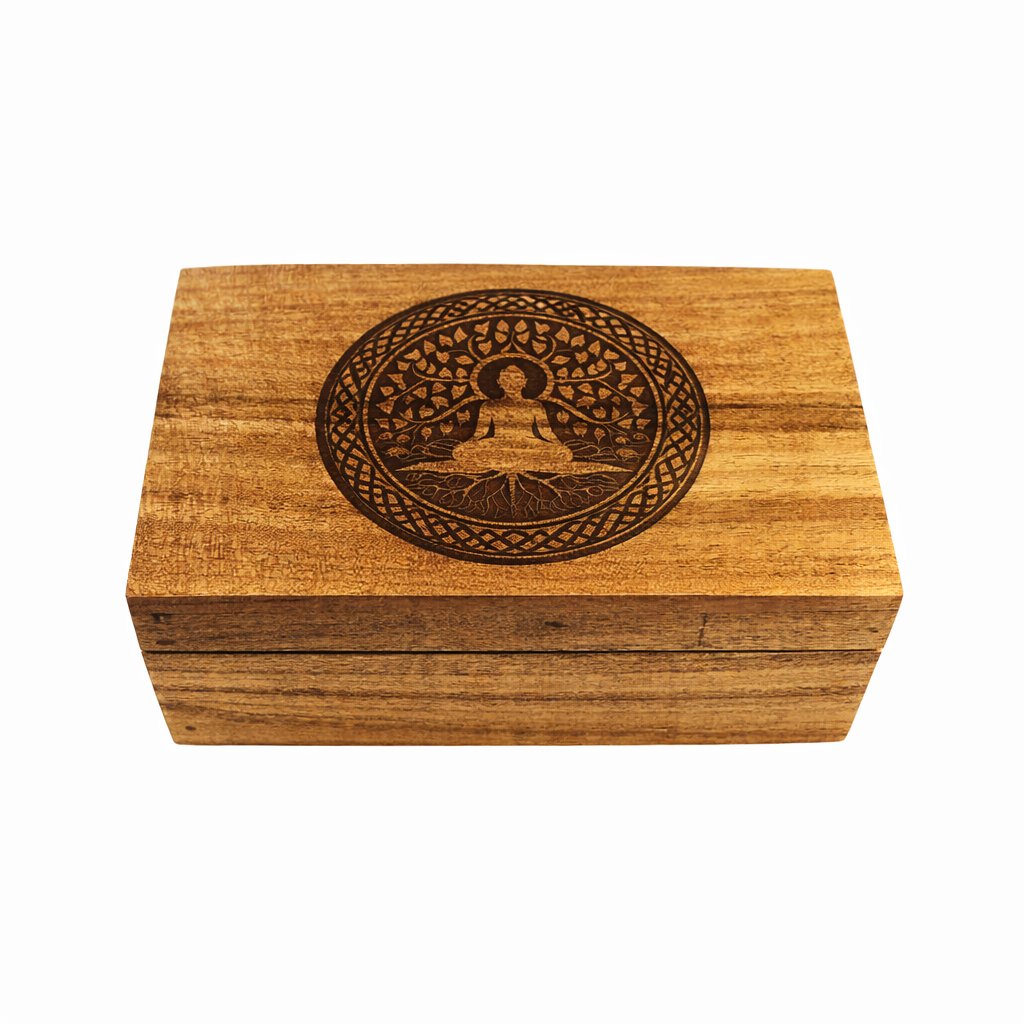 [15010] Tree of Life Meditation Wooden Box – 4" x 6"