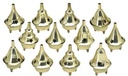 Brass Incense Cone Burners – 2.5" / Set of 12