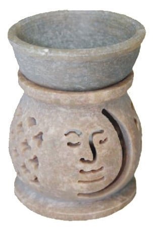 [17484] Soapstone Oil Lamp – 3" / Style 3
