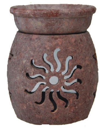 [17486] Soapstone Oil Lamp – 3" / Style 2