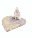 Buddha Soapstone Incense Burner – 4"