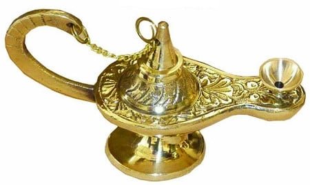 Brass Aladdin Lamp – 5"