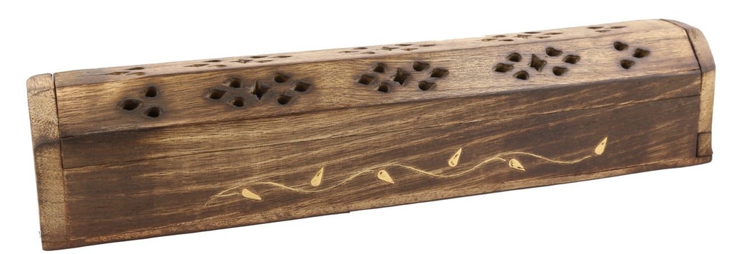 [28384] Style C Wooden Incense Coffin Box – 12"