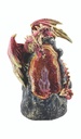 Red Double Dragon Backflow Burner w/ LED – 7"
