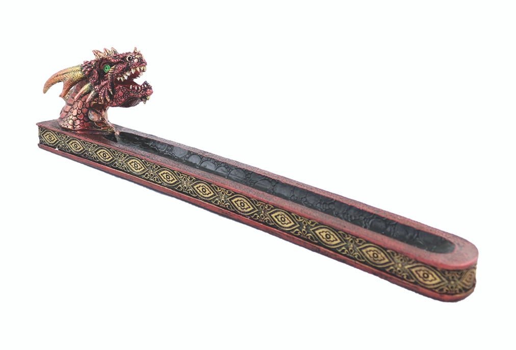 Red Dragon Head Incense Burner – 12.5"