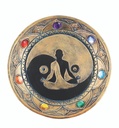 Seven Chakras Round Incense Burner – 5"