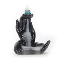 Meditation Hands Ceramic Backflow Burner