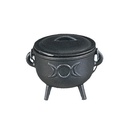 Triple Moon Cast Iron Cauldron – 4.5"