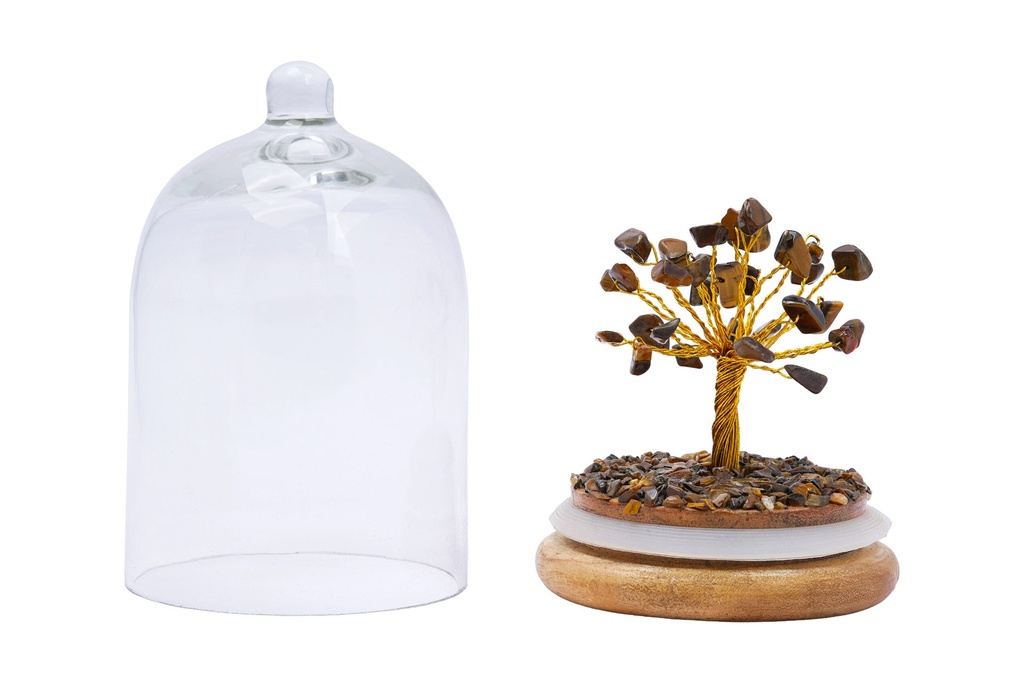 [32153] Tiger Eye Crystal Dome Tree
