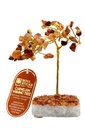 Carnelian Stone Crystal Tree – 60 Beads
